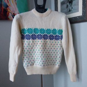 Vintage Lifa By Fletcher 100% virgin wool awesome sweater
